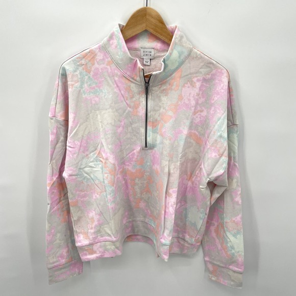 Evereve | NWT Peyton Jensen Mia Tie Dye Zip Sweatshirt // L - Picture 5 of 13